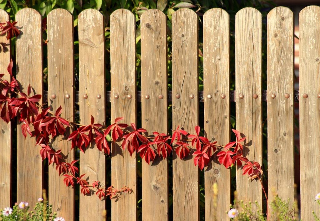 Houten schutting in tuin biedt privacy en esthetische waarde voor je buitenruimte